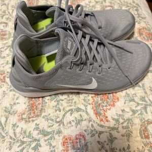 Nike Gray and Green Running Shoes